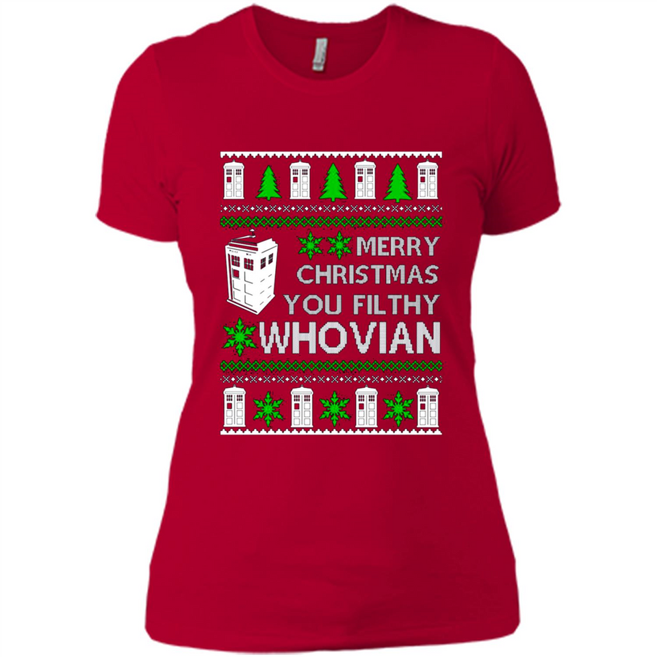 Merry Christmas You Filthy Whovian ugly sweater PINGPONG