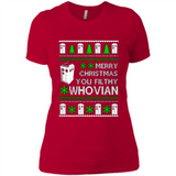 Merry Christmas You Filthy Whovian ugly sweater PINGPONG