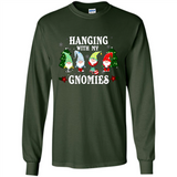 Christmas Garden Gnome Hanging With My Gnomies Shirt Sweater - Long Sleeve T-Shirt