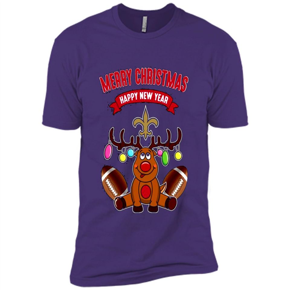 New Orleans Saints NFL Reindeer Funny Merry Christmas And Happy New Year
