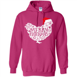 Chicken Christmas T Shirt Merry Chickmas Santa Claus Gifts - Hoodie