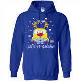 Minion Baltimore Ravens Ugly Christmas Sweater Let it Snow - Hoodie