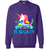 Unicorns are born in February Birthday Rainbow Gift Custom Ultra Cotton