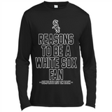 Reasons to be a Chicago White Sox Fan Complete List on Back - Canvas Long Sleeve T-Shirt