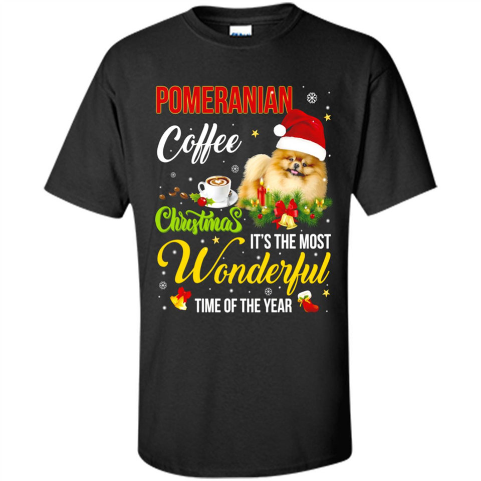 Pomeranian Coffee Wonderful Christmas