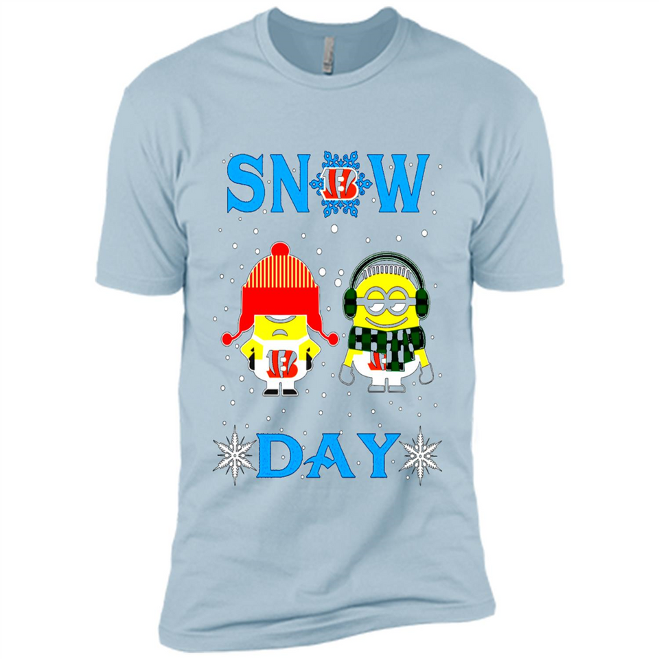 Snow Day Shirt For Cincinnati Bengals Vs Minion Fans pingpong