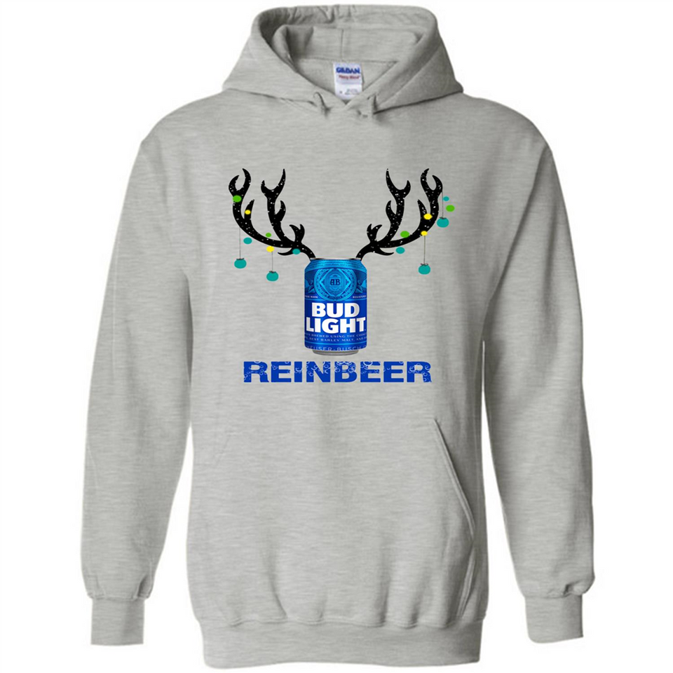 Bud Light Reinbeer Funny Beer Reindeer Christmas Sweatshirt - Hoodie