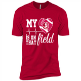 Florida State Seminoles Football My Heart is on that Field - Premium Short Sleeve T-Shirt