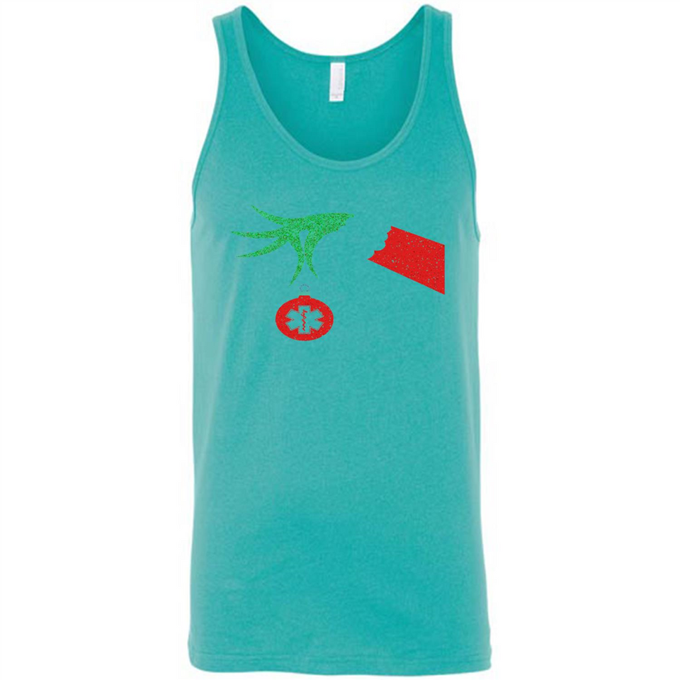 Funny Grinch Hand holding Doctor ornament Christmas Sporty T-Shirt - Canvas Unisex Tank