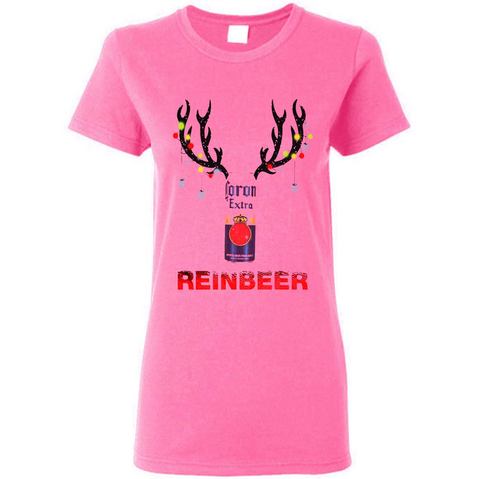 Corona Extra reinbeer Christmas - Ladies Short-Sleeve