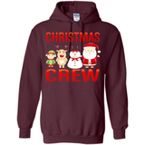 CHRISTMAS CREW Shirt X-mas Santa Snowman Reindeer Elf - Hoodie