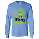 Grinch Merry Whatever Funny Christmas Sporty - Long Sleeve T-Shirt