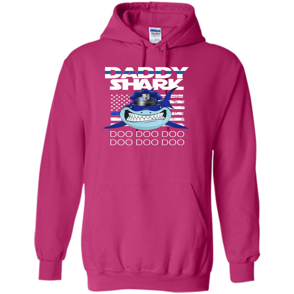 Police Daddy Shark Blue Line Tee