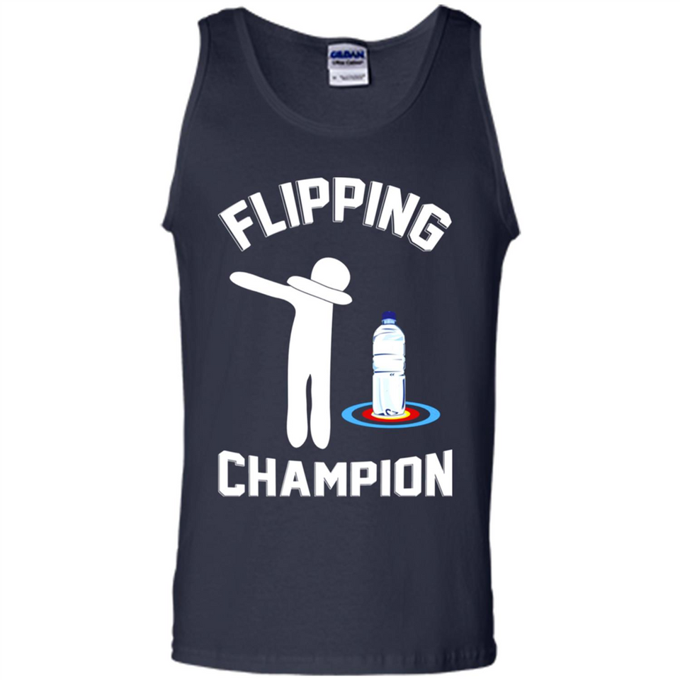 Water Bottle Flipping Tshirt Dabbing Flipping Champion - Tank Top