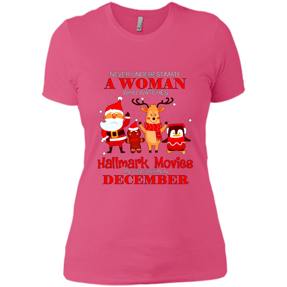 Never Underestimate A December Woman Watches Hallmark Movies Sweatshirt PINGPONG