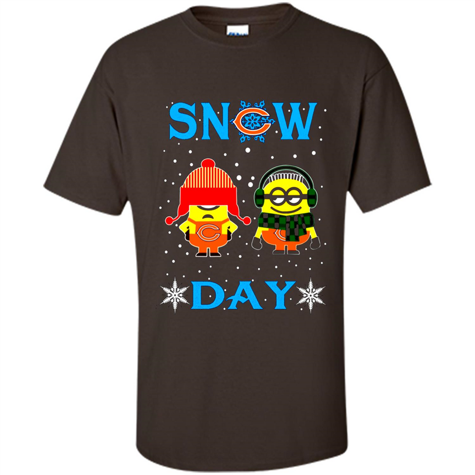 Snow Day Shirt For Chicago Bears Vs Minion Fans pingpong