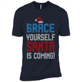 Brace Yourself Santa is coming Christmas - Premium Short Sleeve T-Shirt