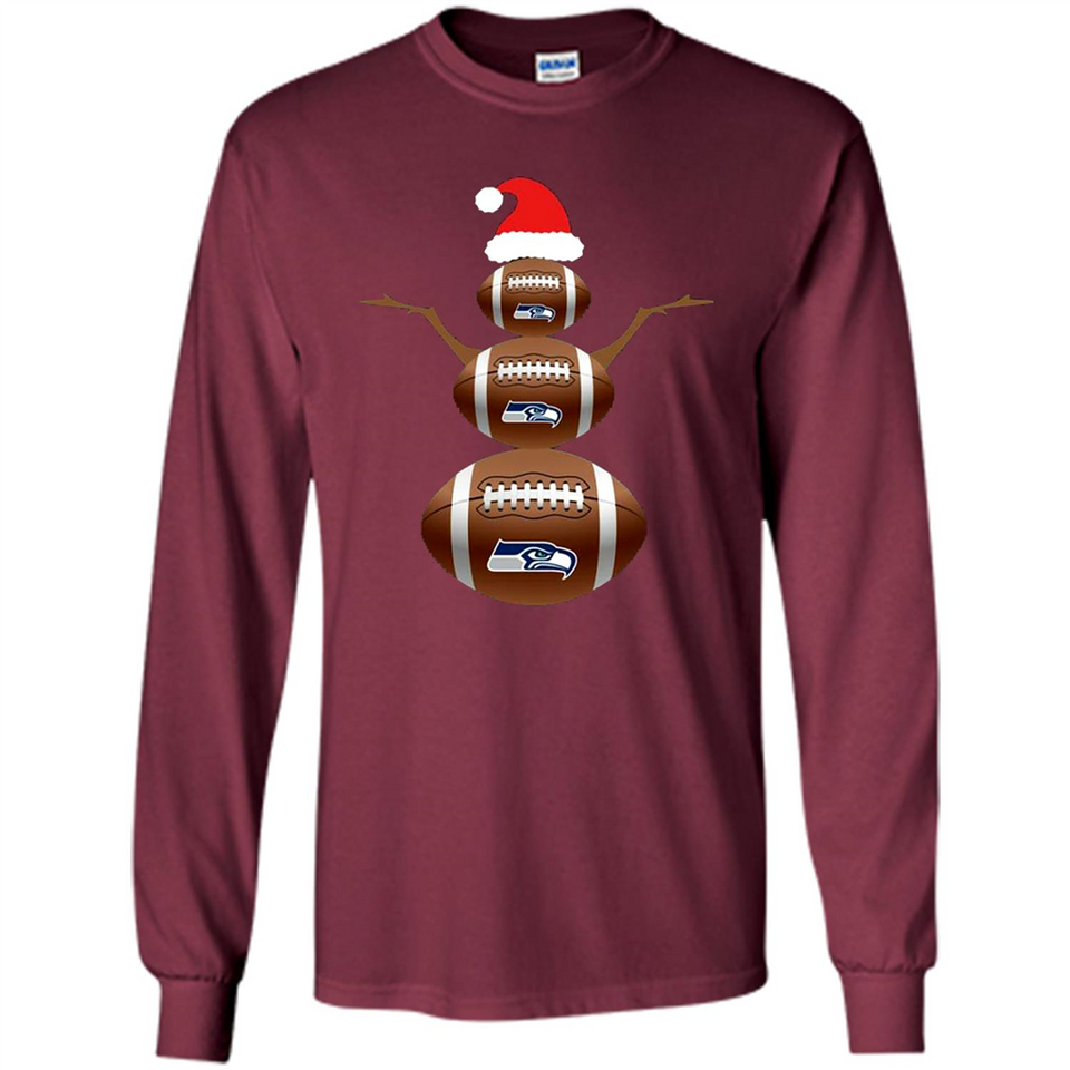 Seattle Seahawks NFL Dabbing Snowman Xmas