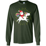 Unicorn And Santa Christmas - Long Sleeve T-Shirt