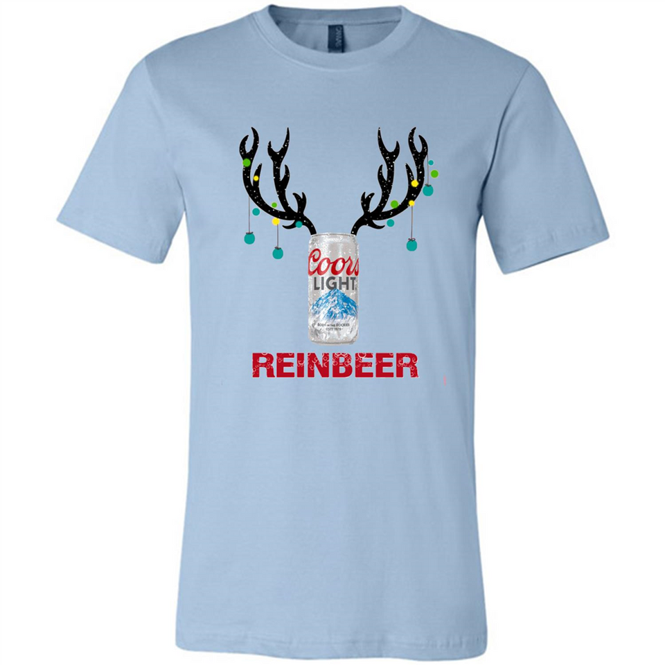 Coors Light Reinbeer Funny Beer Reindeer Christmas Sweatshirt - Canvas Unisex T-Shirt