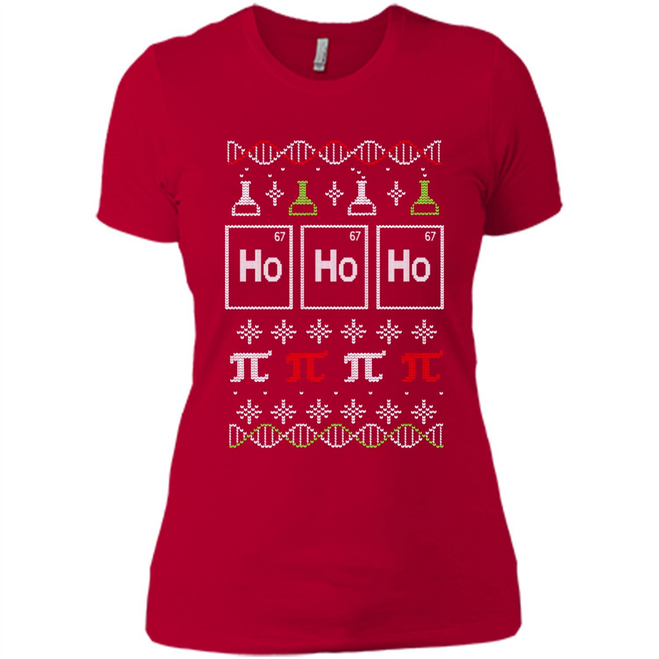 Scientific christmas ugly sweater - Ladies' Boyfriend T-Shirt