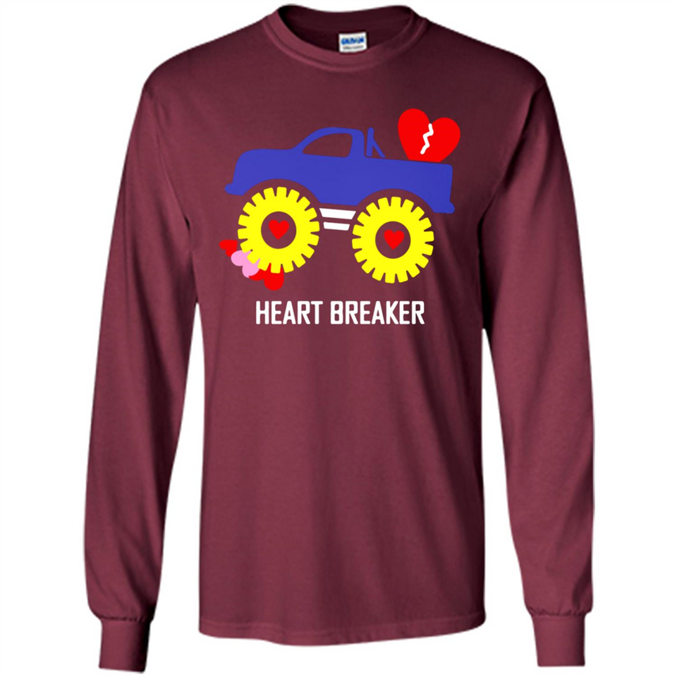 HEART BREAKER BLUE MONSTER TRUCK VALENTINE'S DAY