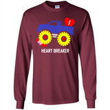 HEART BREAKER BLUE MONSTER TRUCK VALENTINE'S DAY