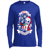 Christmas Shirt, Santa Nice Or Naughty Xmas - Canvas Long Sleeve T-Shirt