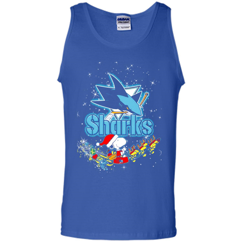 Snoopy Christmas San Jose Sharks - Tank Top