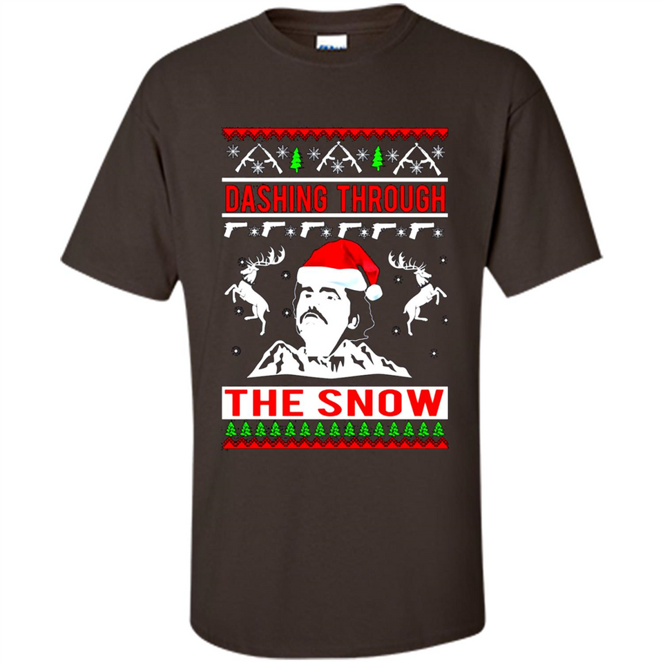 Narcos dashing through the snow Christmas sweatshirt PINGPONG