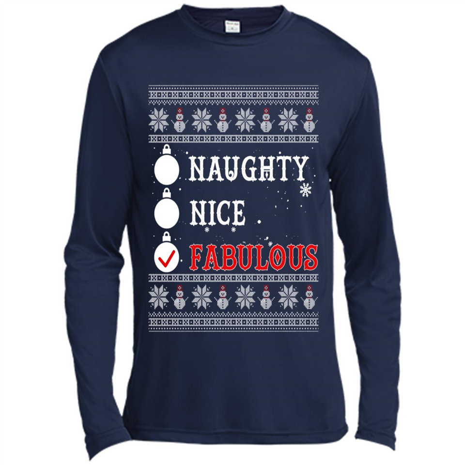 Naughty Nice Fabulous - Canvas Long Sleeve T-Shirt