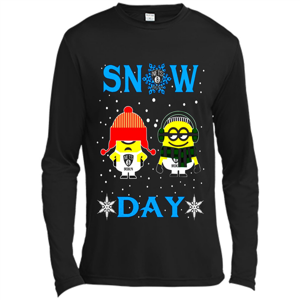 Snow Day Shirt For Brooklyn Nets Vs Minion Fans pingpong