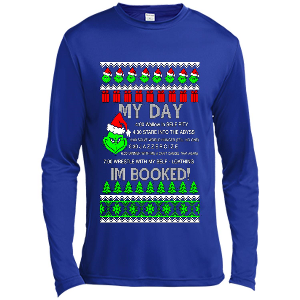 Mr Grinch my day I’m booked Christmas sweater PINGPONG