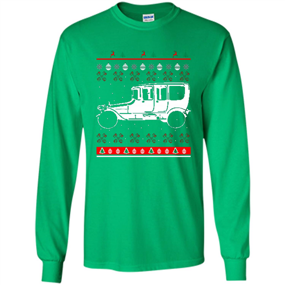 Christmas Ugly Sweater Automobile Ugly Christmas Sweater - Long Sleeve T-Shirt