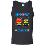 Snow Day Shirt For Detroit Pistons Vs Minion Fans pingpong