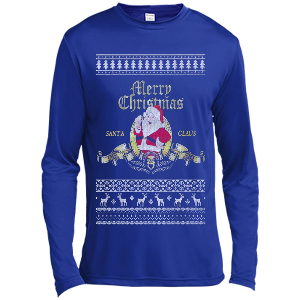 Christmas Santa Goldwyn Mayer Logo - Canvas Long Sleeve T-Shirt