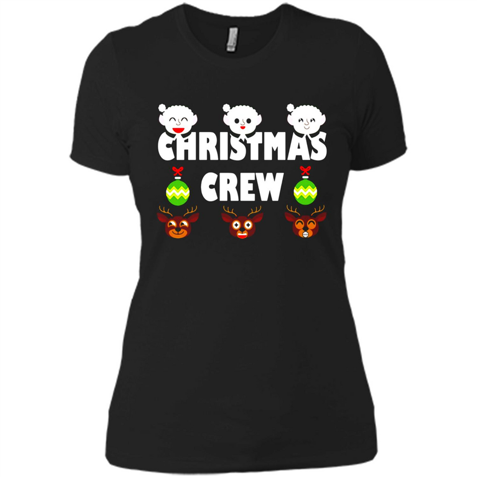 Christmas Crew Gifts Santa Elves Reindeer - Ladies' Boyfriend T-Shirt