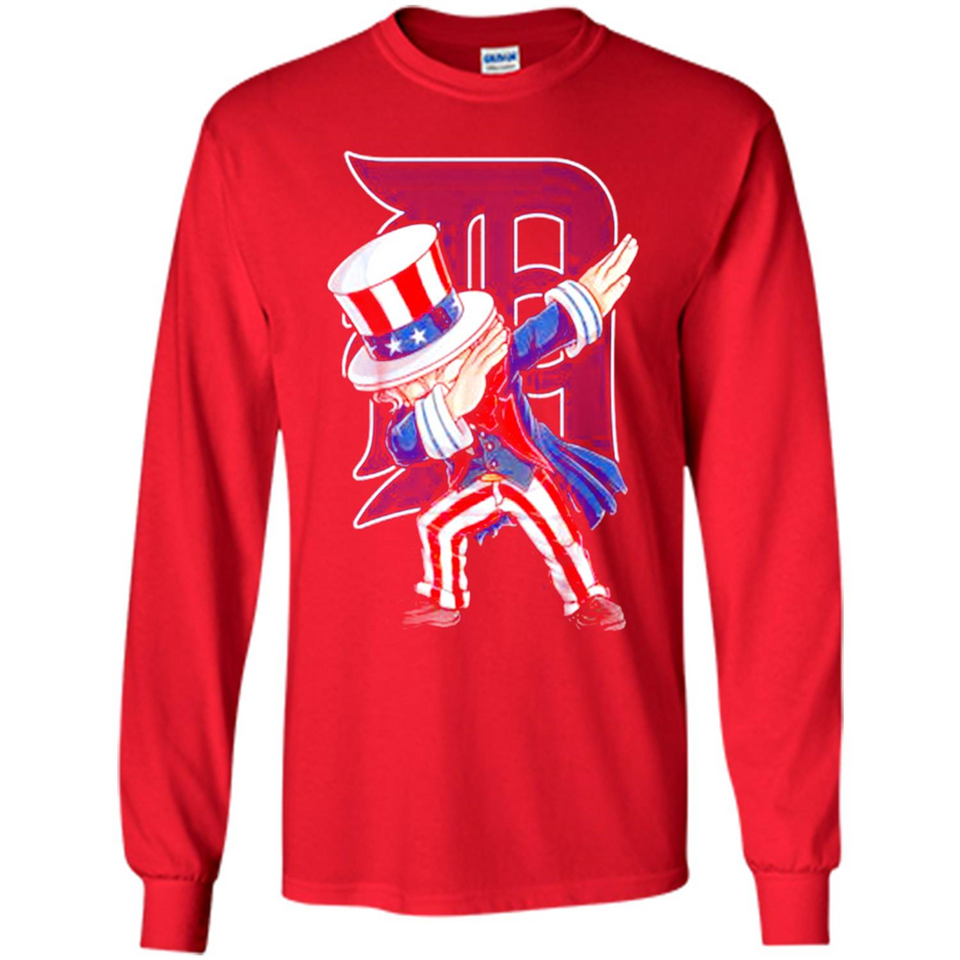 MLB DETROIT TIGERS UNCLE SAM DABBING INDEPENDENCE DAY
