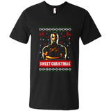 Christmas Ugly Sweater Floyd Mayweather Sweet Christmas - Men's V-Neck