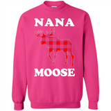 Nana Moose Funny Christmas Plaid Buffalo T-Shirt - Sweatshirt