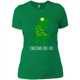 Christmas Tree Rex - Ladies' Boyfriend T-Shirt