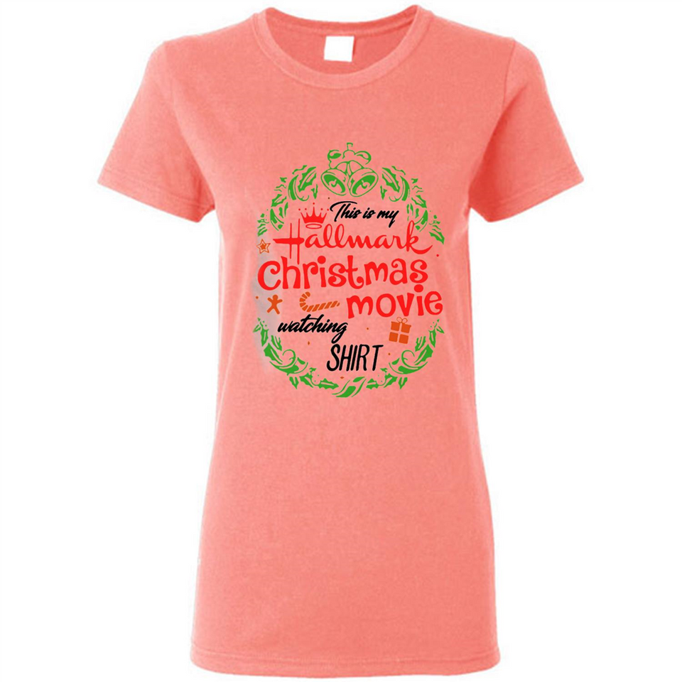 This is My Hallmark-Christmas Movies Watching Sporty T-Shirt - Ladies Short-Sleeve