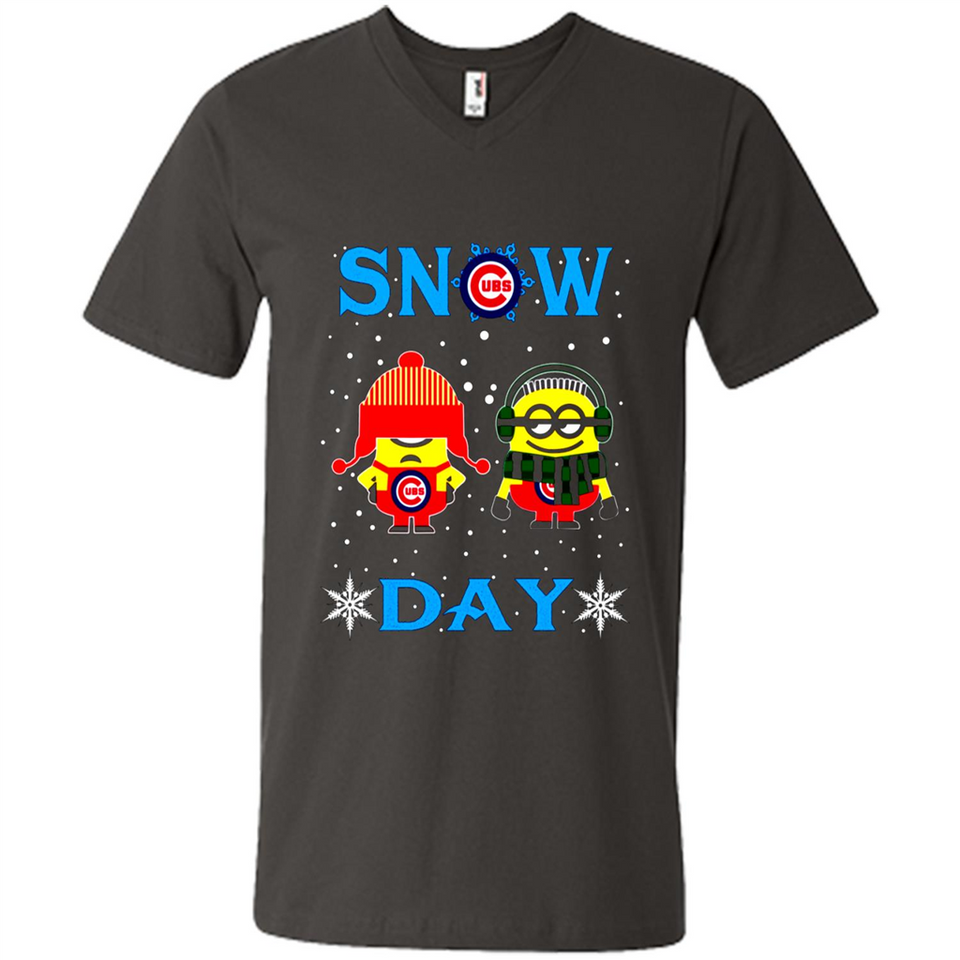 Snow Day Shirt For Chicago Cubs Vs Minion Fans pingpong