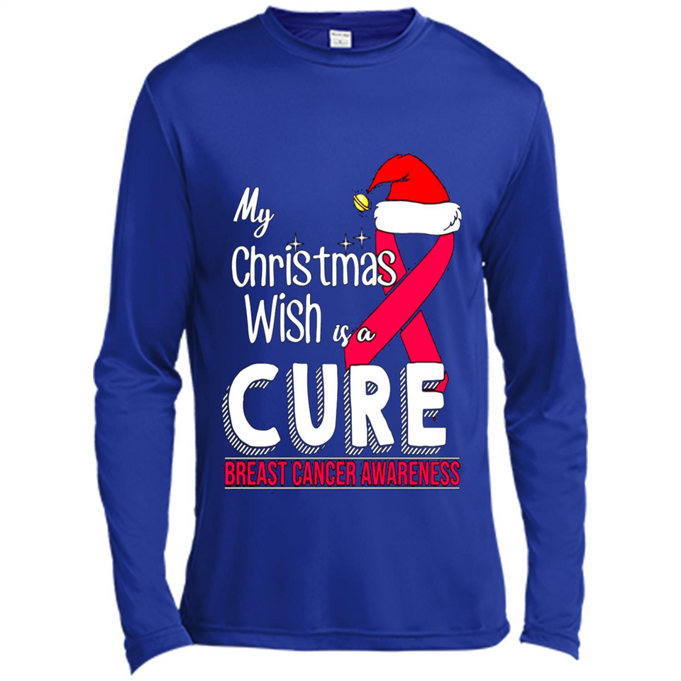 My Christmas Wish Is A Cure Breast Cancer Awareness sweater PINGPONG