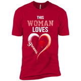 This Woman love Browns NFL football team - Premium Short Sleeve T-Shirt