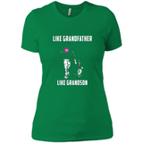 Chicago Cubs GrandFather Like GrandSon - Ladies' Boyfriend T-Shirt