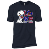 Snoopy loves NBA Cleveland Cavaliers - Premium Short Sleeve T-Shirt