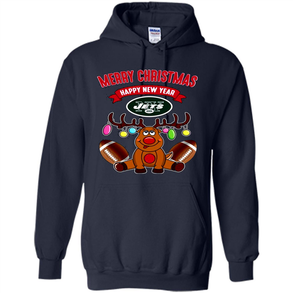 New York Jets NFL Reindeer Funny Merry Christmas And Happy New Year