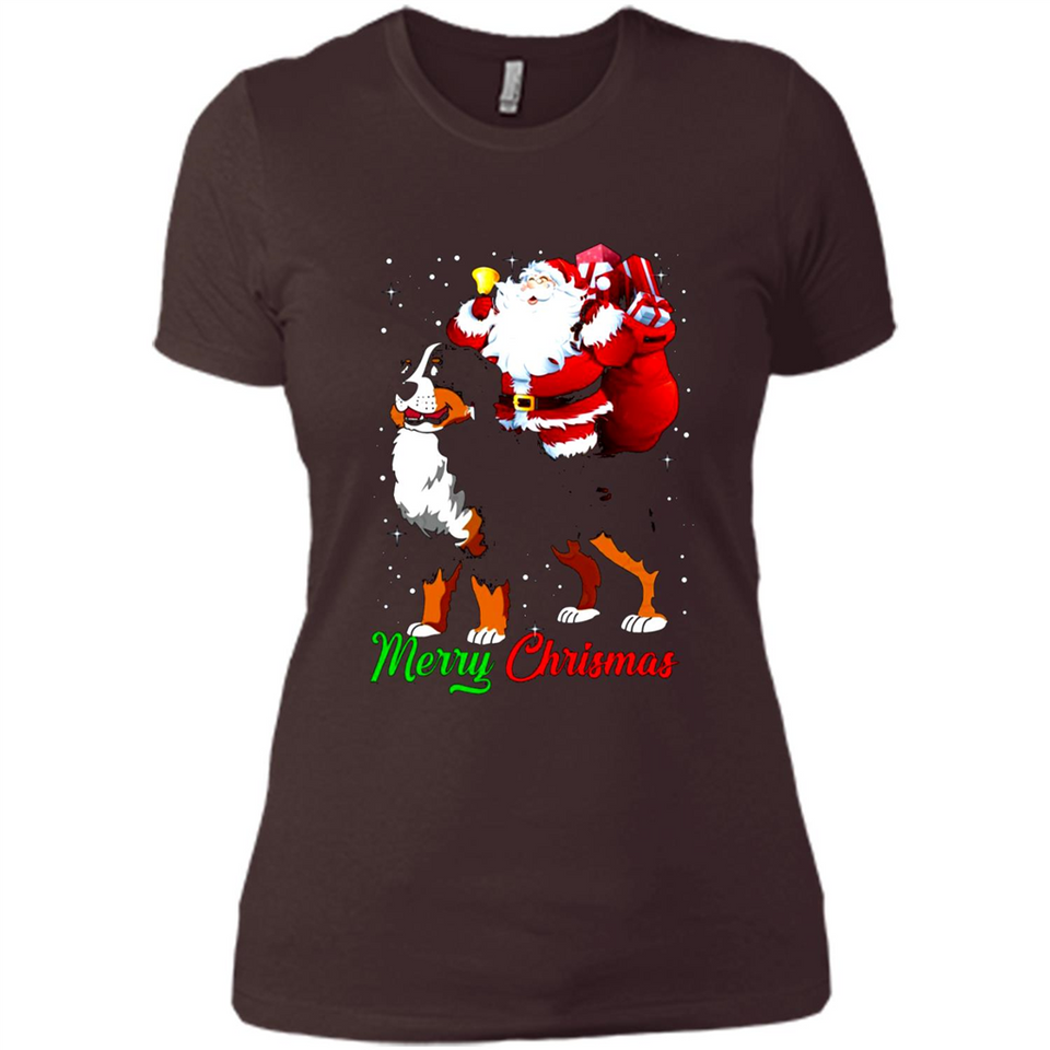 Merry Christmas Santa Claus With Big Dog sweater PINGPONG
