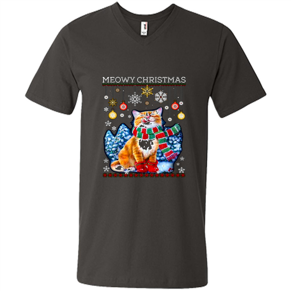 Meowy Christmas Ugly Funny Cats Lover PINGPONG